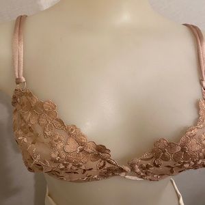 Victoria’s Secret Tan Sheer Lace Bra Size 36C